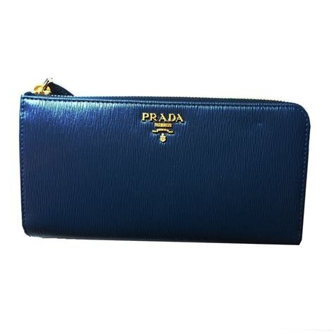 prada vitello quarter zip wallet navy|PRADA Vitello Move Zip Wallet .